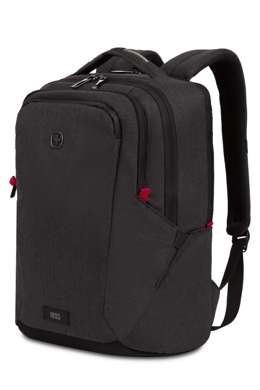 SWISSGEAR Professional 16 Inch Laptop Backpack - Durable Charcoal Heather Travel Backpack for Men & Women