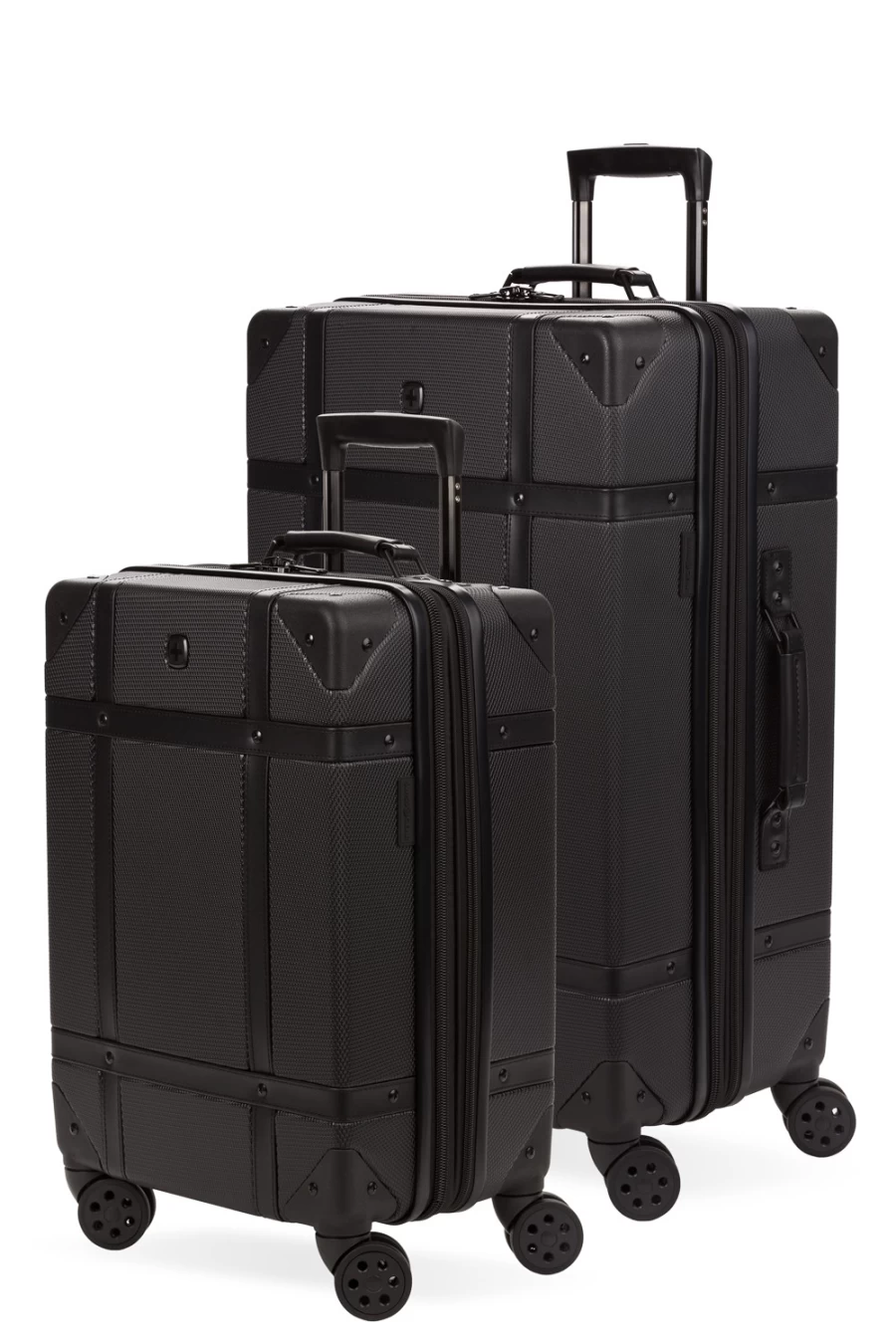 SWISSGEAR 7739 Expandable 2-Piece Spinner Luggage Set with Durable Trunk Design