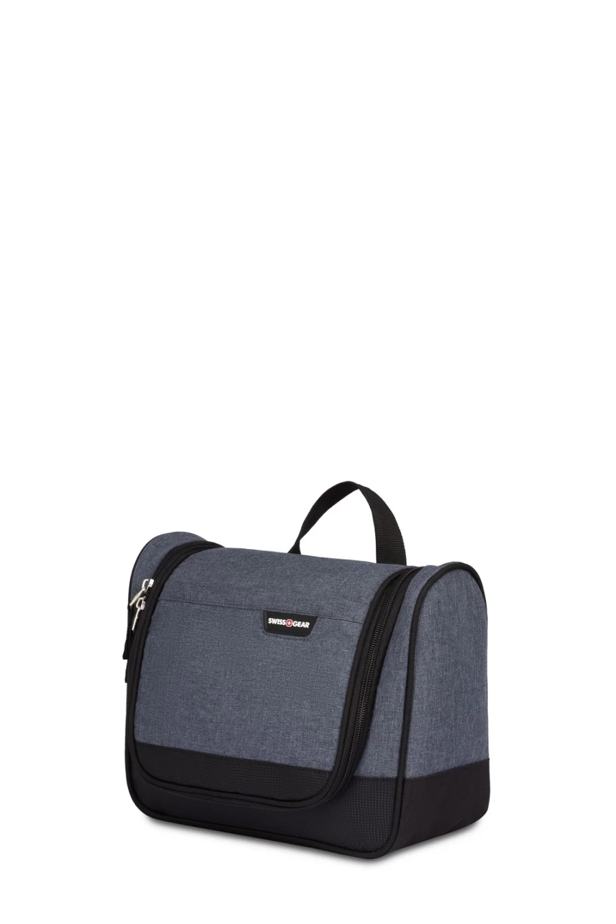 SWISSGEAR 2379 Travel Toiletry Bag - Heather, Durable Dopp Kit for Men & Women, Water-Resistant Cosmetic Organizer