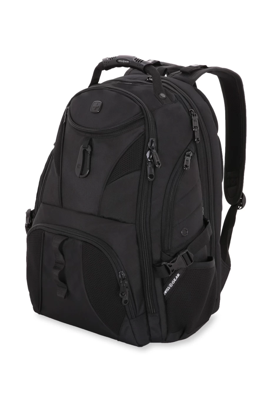 SWISSGEAR Scansmart 1900 Black Series Laptop Backpack - TSA-Friendly Travel & Business Laptop Bag