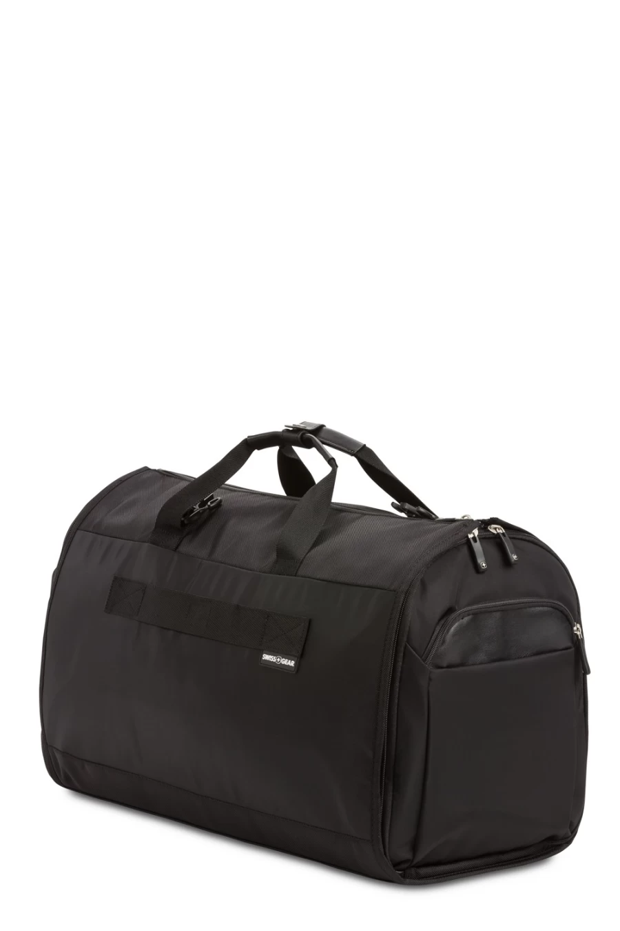 SWISSGEAR 6067 21-Inch Black Garment Duffel Bag for Travel & Gym - Durable Carryall with Spacious Compartment