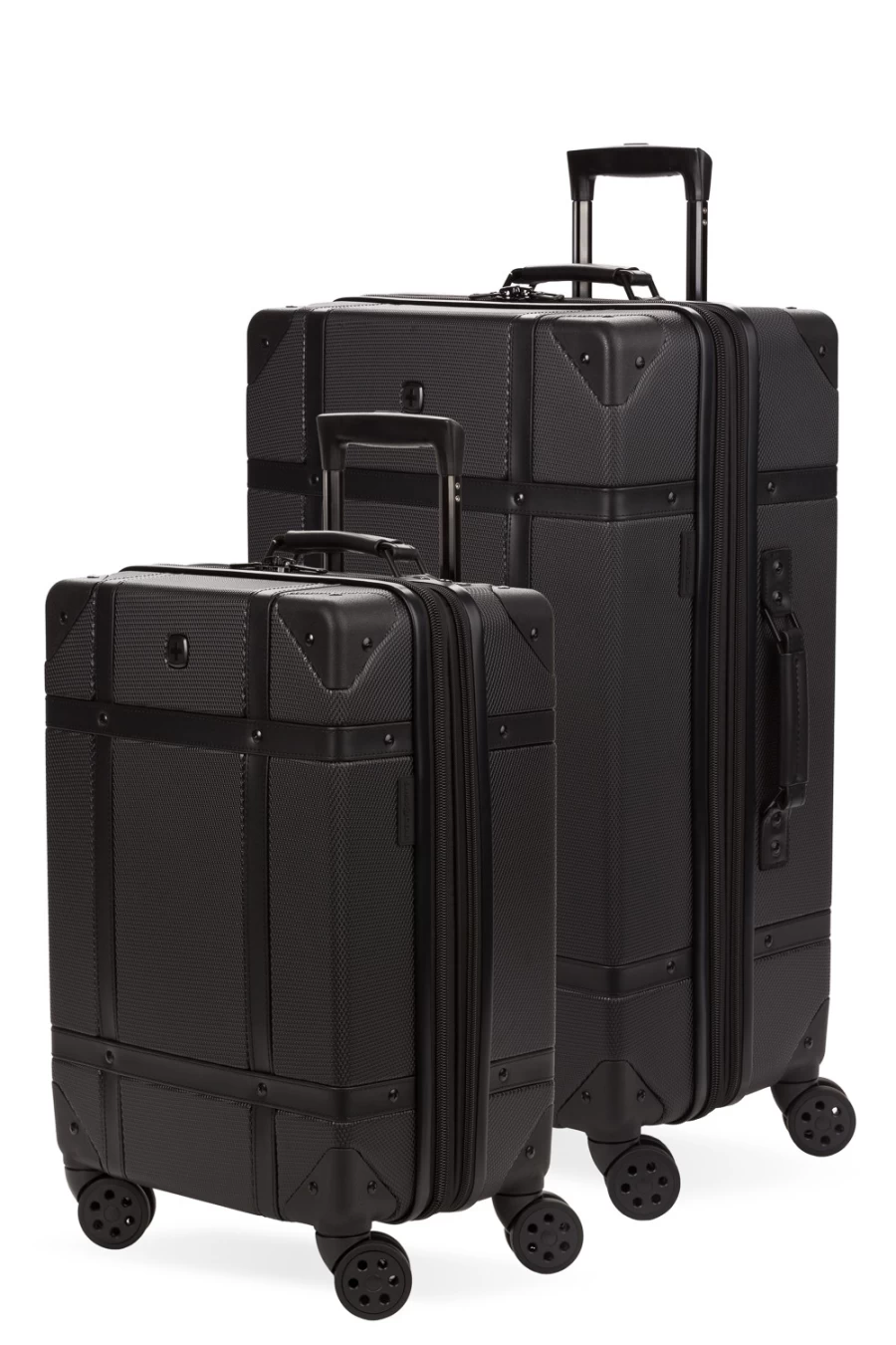 SWISSGEAR 7739 Expandable 2-Piece Spinner Luggage Set with Durable Trunk Design