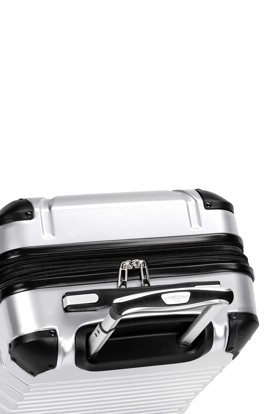 SWISSGEAR 3-Piece Expandable Hardshell Luggage Set with Spinner Wheels - Durable Silver Suitcase for Travel