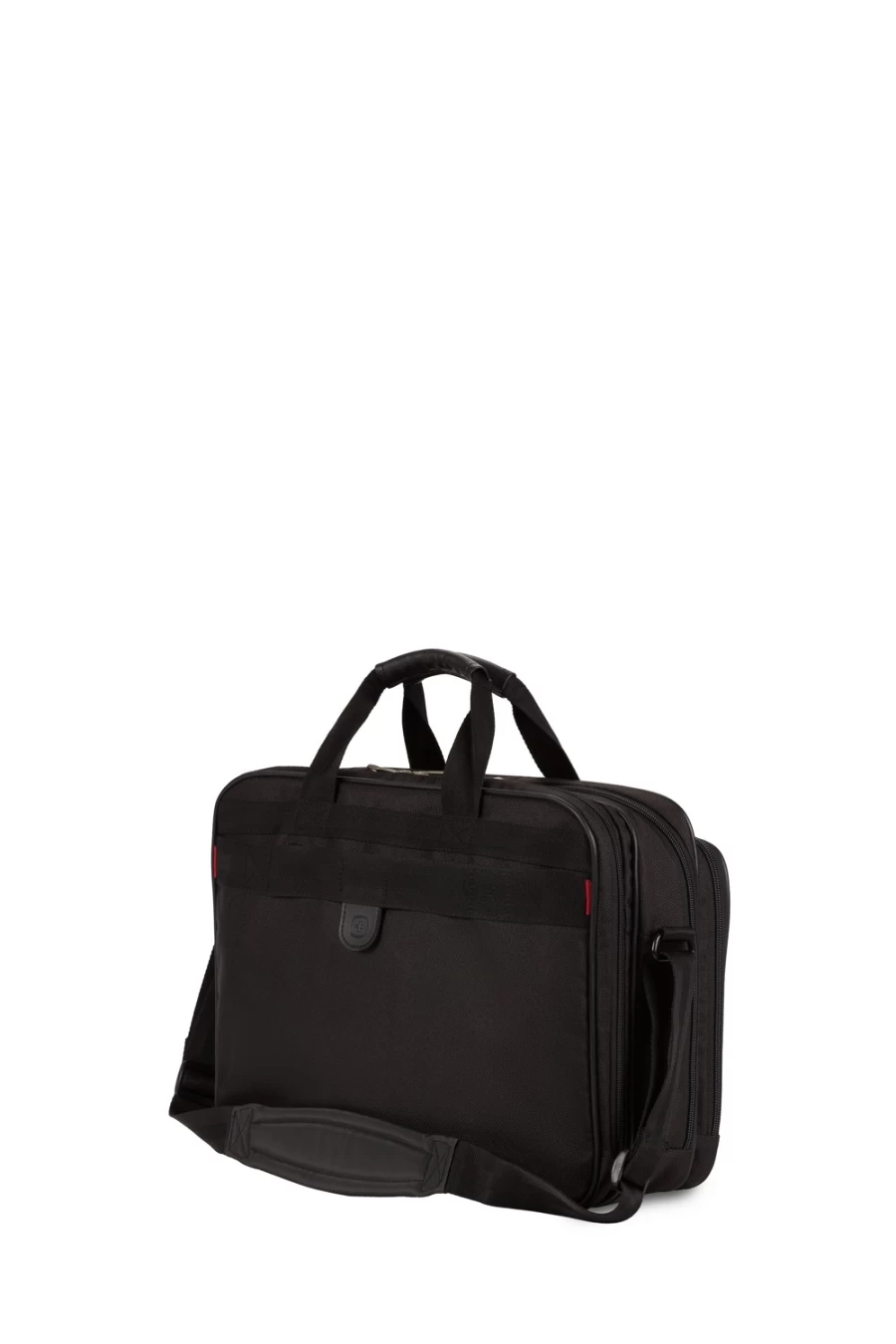 SWISSGEAR 16 Inch Laptop Briefcase - Black Business Laptop Bag with Durable Design for Work & Travel