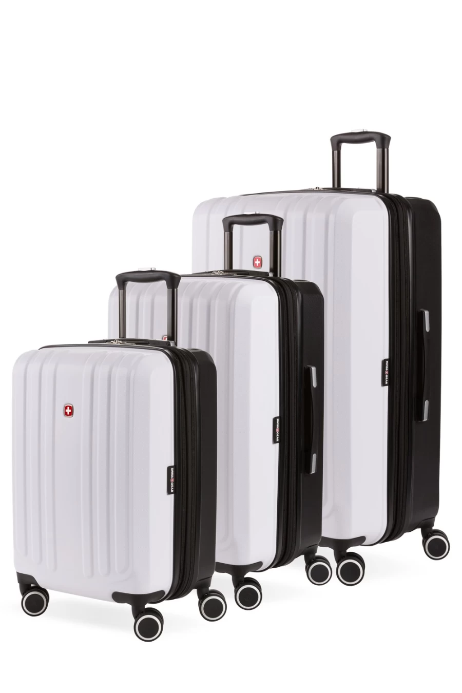 SWISSGEAR 8028 3-Piece Expandable Hardshell Spinner Luggage Set with TSA Lock, Lightweight Suitcase for Travel