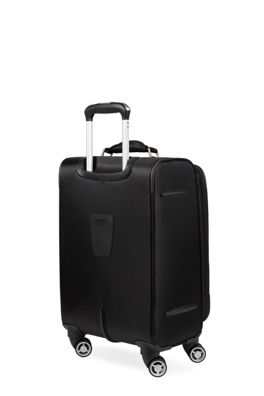 SWISSGEAR Expandable Laptop Carry On Spinner Luggage - Black, Wenger Identity Series, Lightweight Travel Suitcase with USB Port
