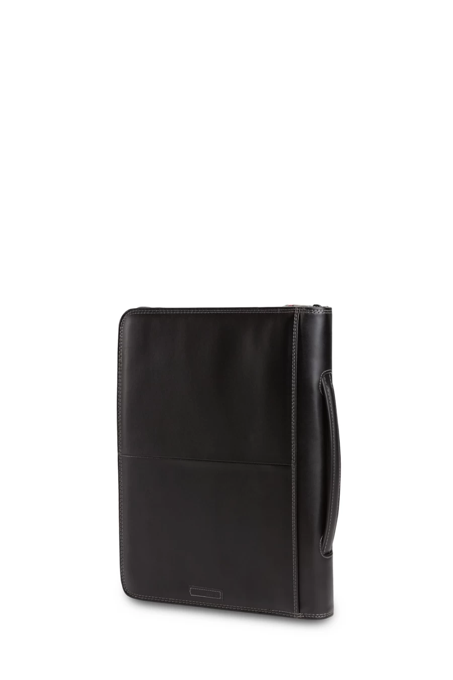 SWISSGEAR Black Zippered Padfolio - Professional Business Portfolio with Secure Zip Closure