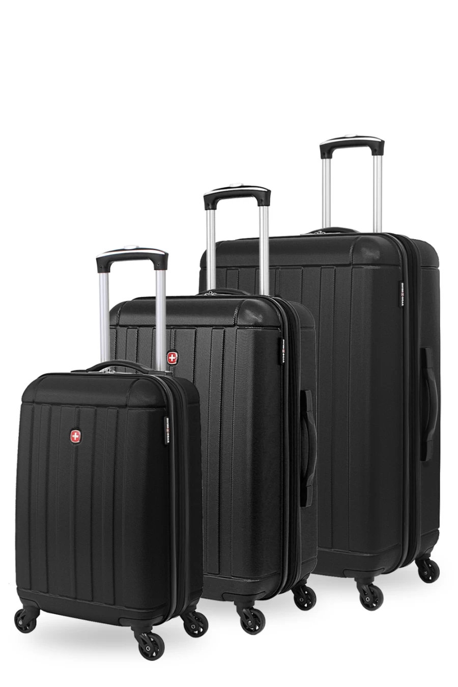 SWISSGEAR 6297 3-Piece Expandable Hardshell Spinner Luggage Set with TSA Lock, Durable Lightweight Suitcase for Travel