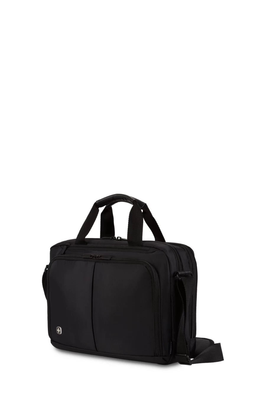 SWISSGEAR 14 Inch Laptop Briefcase - Durable Business Laptop Bag for Men & Women, Black Travel Computer Case with Organizer, Stylish Work Backpack for Professionals