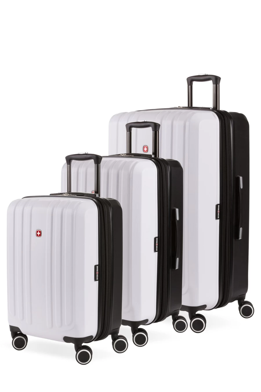 SWISSGEAR 8028 3-Piece Expandable Hardshell Spinner Luggage Set with TSA Lock, Lightweight Suitcase for Travel