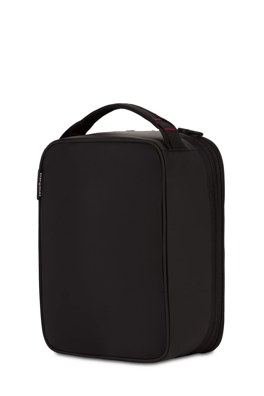 SWISSGEAR Insulated Lunch Bag 3998 - Expandable, Leak-Proof, Lightweight Cooler for Work & School - Black/Red