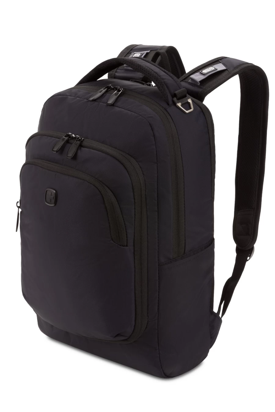 SWISSGEAR 3660 17 Inch Laptop Backpack for Men & Women - Durable Travel Backpack with USB Charging Port, Water Resistant College School Computer Bag, Black Business Casual Daypack