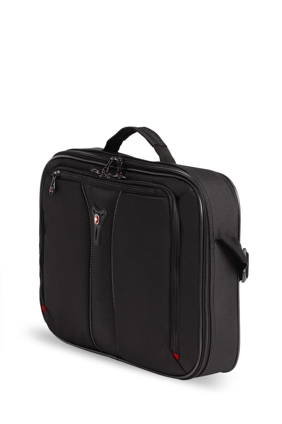 SWISSGEAR Professional Zippered Padfolio - Black, Stylish and Durable Portfolio for Business and Office Use
