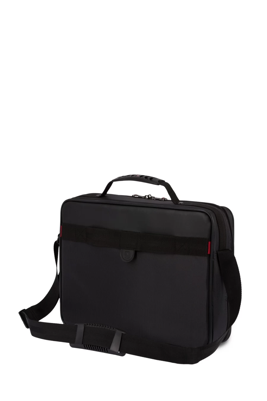 SWISSGEAR 16 Inch Laptop Briefcase with Single Gusset - Black Computer Bag for Business & Travel