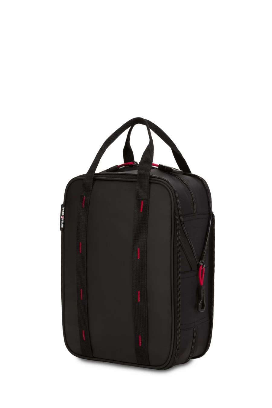 SWISSGEAR 3733 Insulated Lunch Box Collapsible Cooler Bag for Work, School & Travel - Black Leak-Proof Reusable Tote