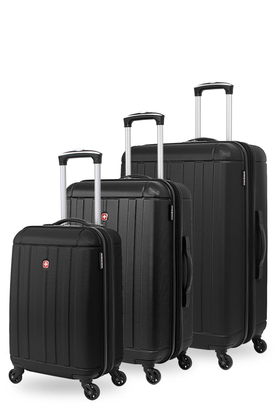 SWISSGEAR 3-Piece Expandable Hardside Spinner Luggage Set with Durable Wheels for Travel