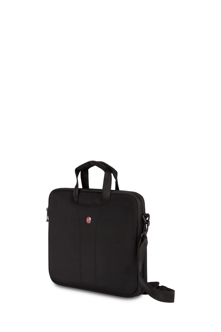 SWISSGEAR 14 Inch Ultra Slim Laptop Briefcase - Lightweight Durable Black Computer Bag for Business Travel