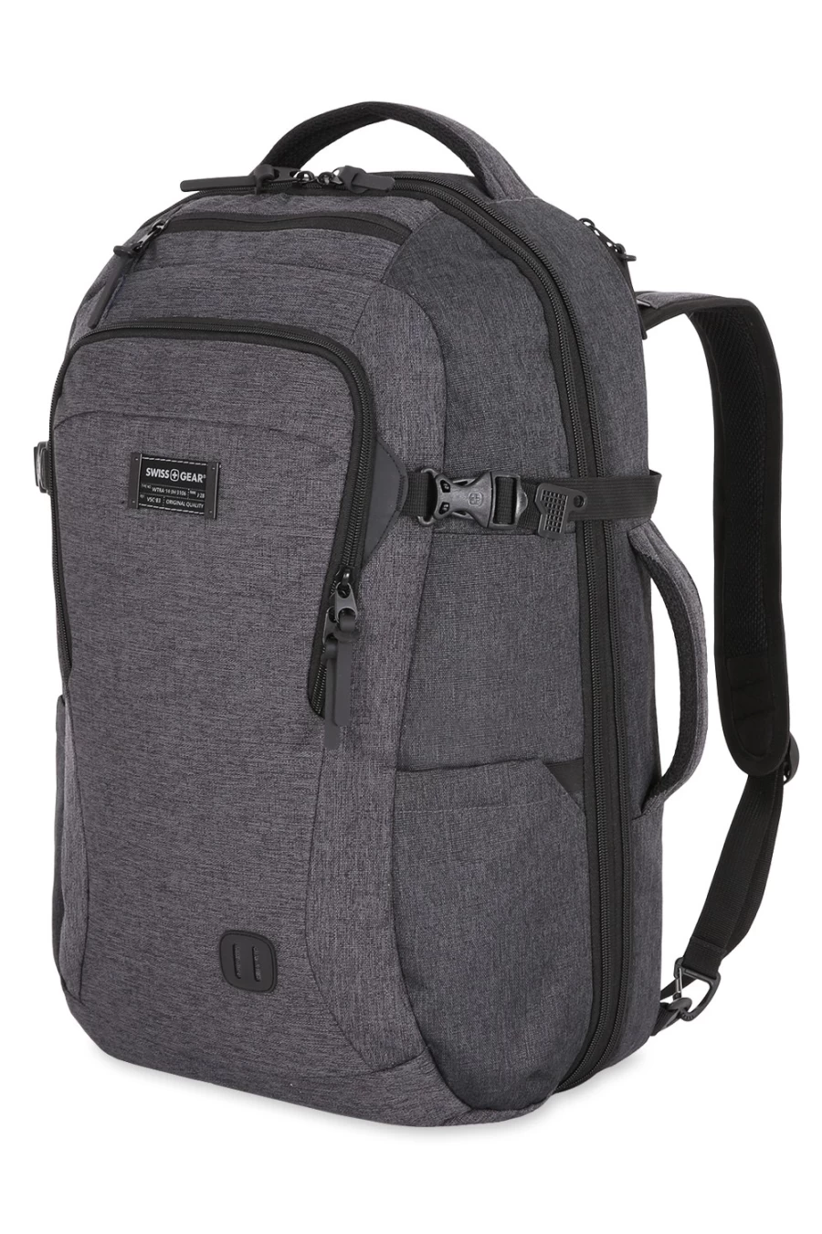 SWISSGEAR Getaway 2.0 Large Travel Backpack - Durable Heather Gray Laptop Backpack for Men & Women