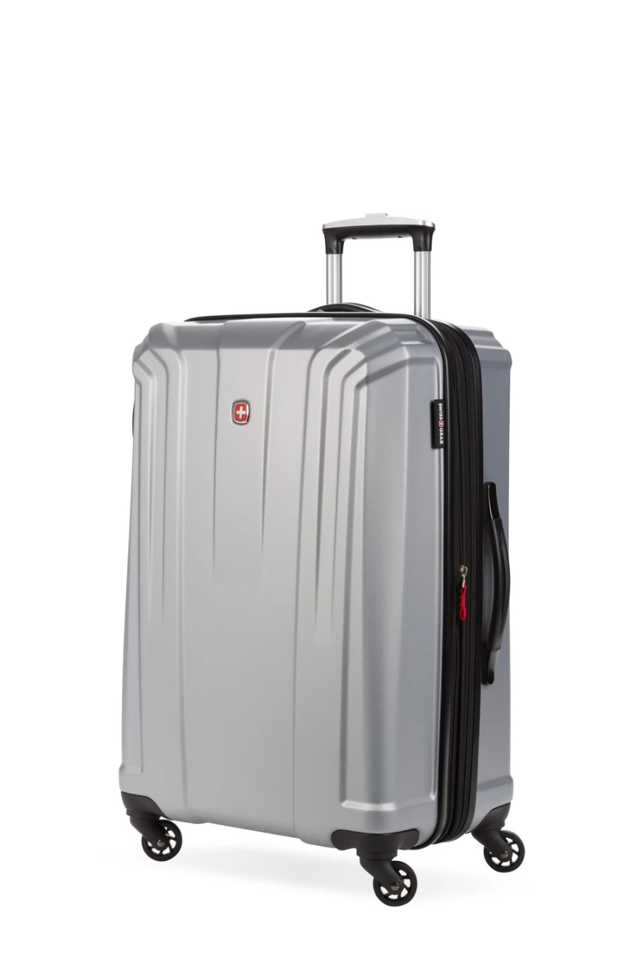 SWISSGEAR 3750 23" Expandable Hardshell Spinner Suitcase - Silver Luggage for Travel