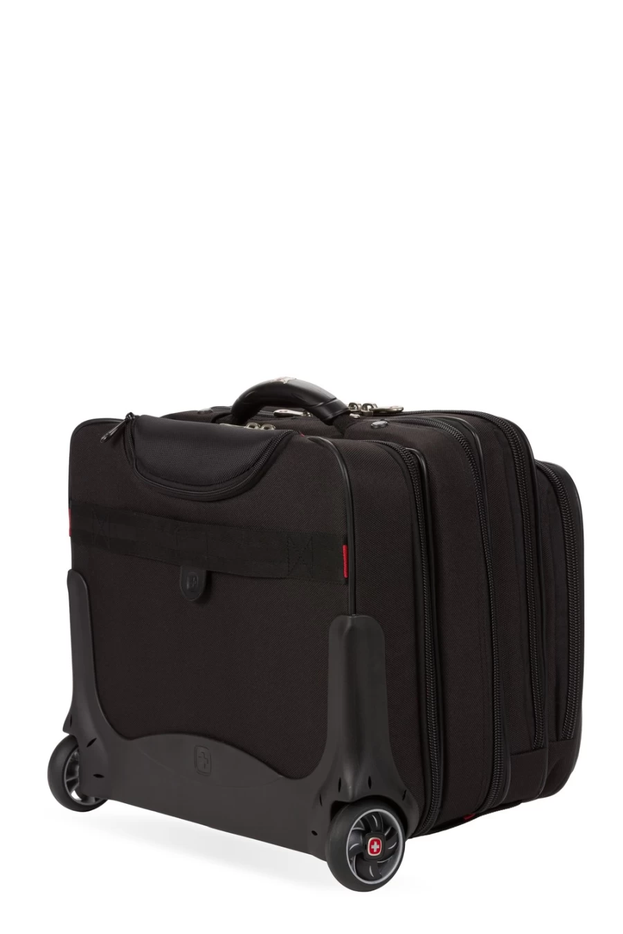 SWISSGEAR Wheeled Business Laptop Case with Removable Compartment - Black Patriot Series
