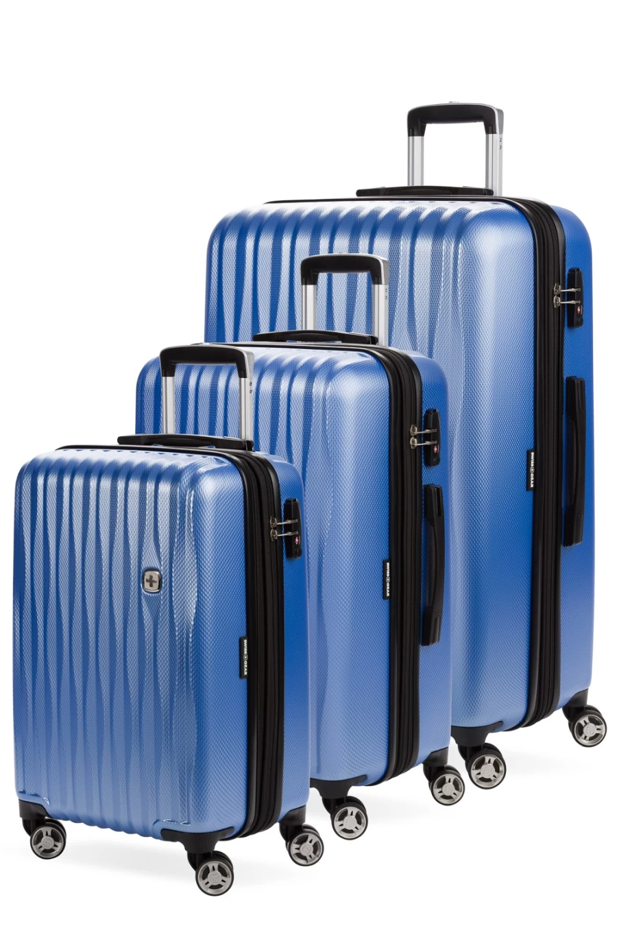 SWISSGEAR 7272 Energie Expandable Hardside Spinner Luggage Set 3-Piece Suitcase Collection for Travel