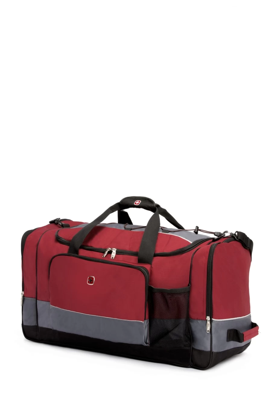 SWISSGEAR 9000 28-Inch Apex Duffel Travel Bag - Durable Polyester Luggage for Men & Women, Spacious Carry-On Gym Sports Weekender Bag