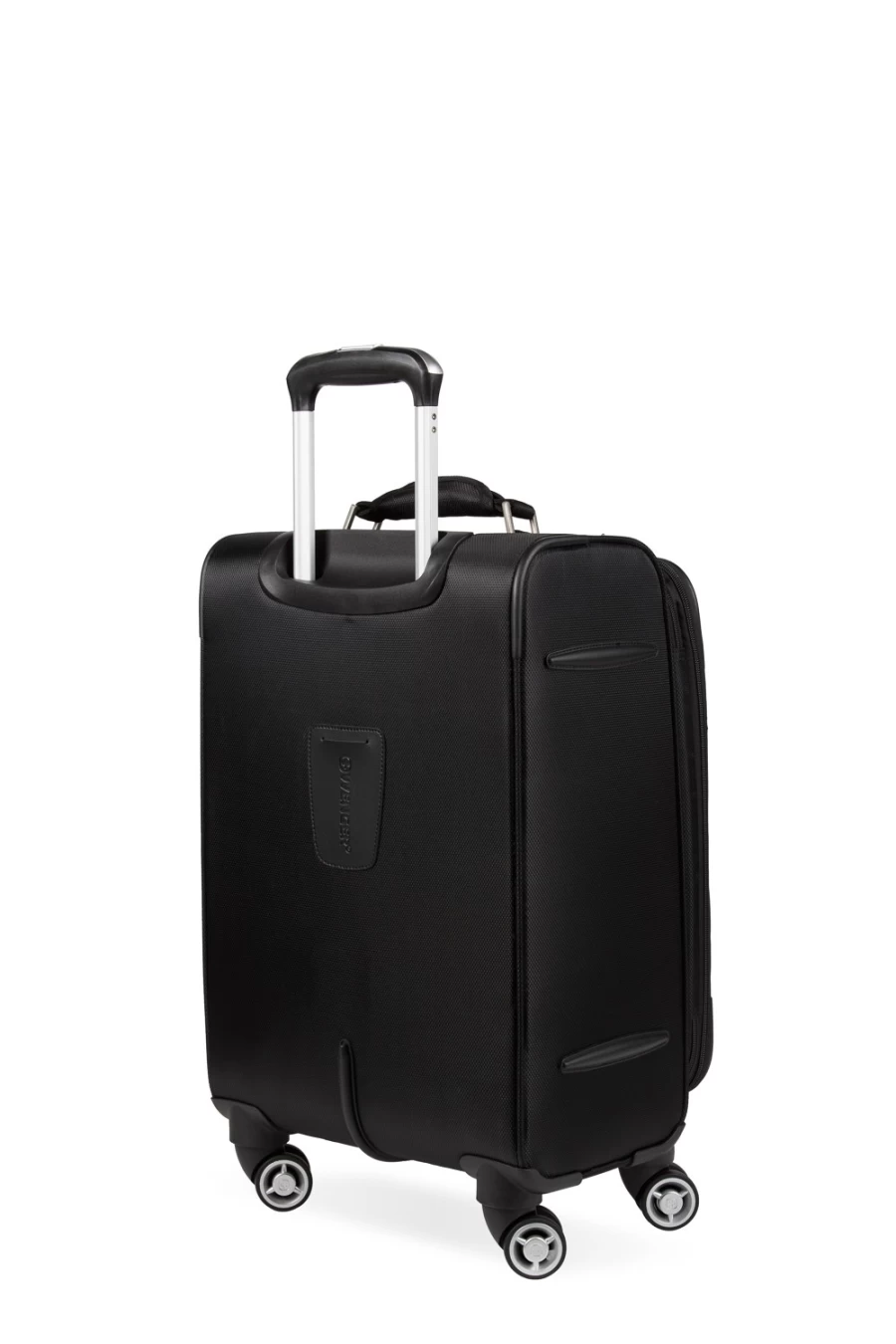 SWISSGEAR Expandable Laptop Carry On Spinner Luggage - Black Wenger Identity Travel Suitcase