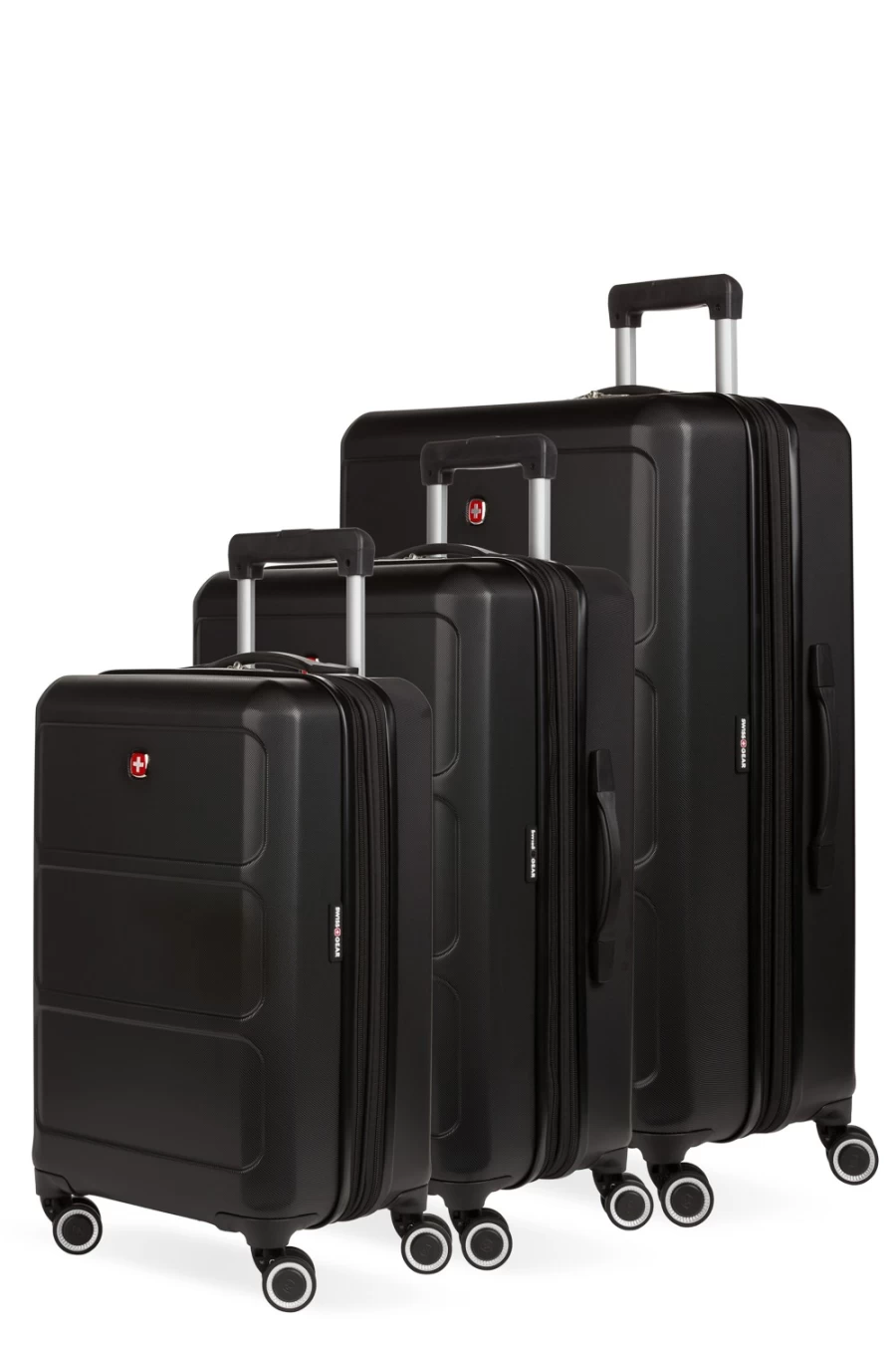 SWISSGEAR 8090 3-Piece Expandable Hardshell Spinner Luggage Set with TSA Lock, Lightweight Suitcase for Travel