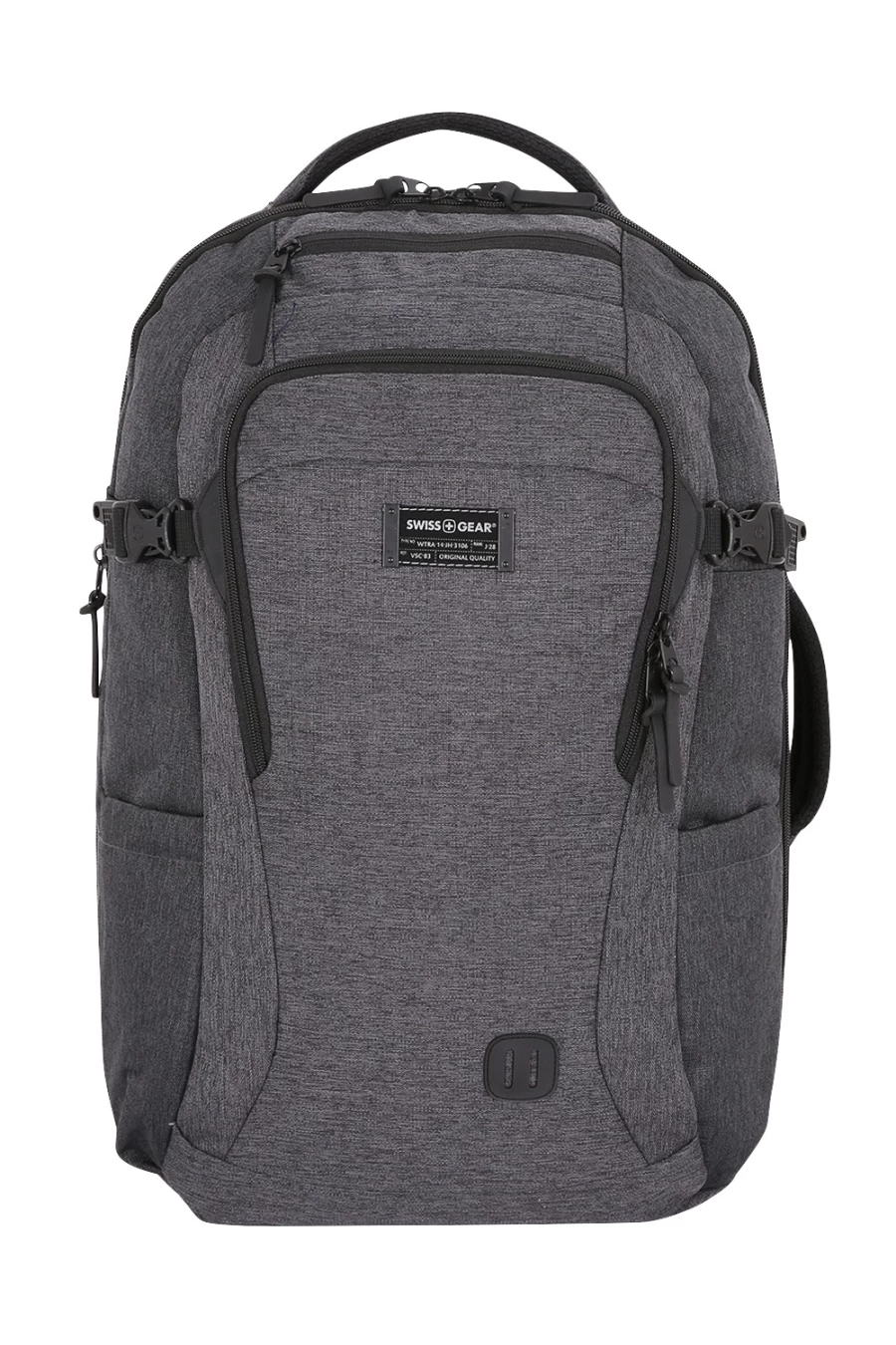 SWISSGEAR Getaway 2.0 Large Travel Backpack - Durable Heather Gray Laptop Backpack for Men & Women