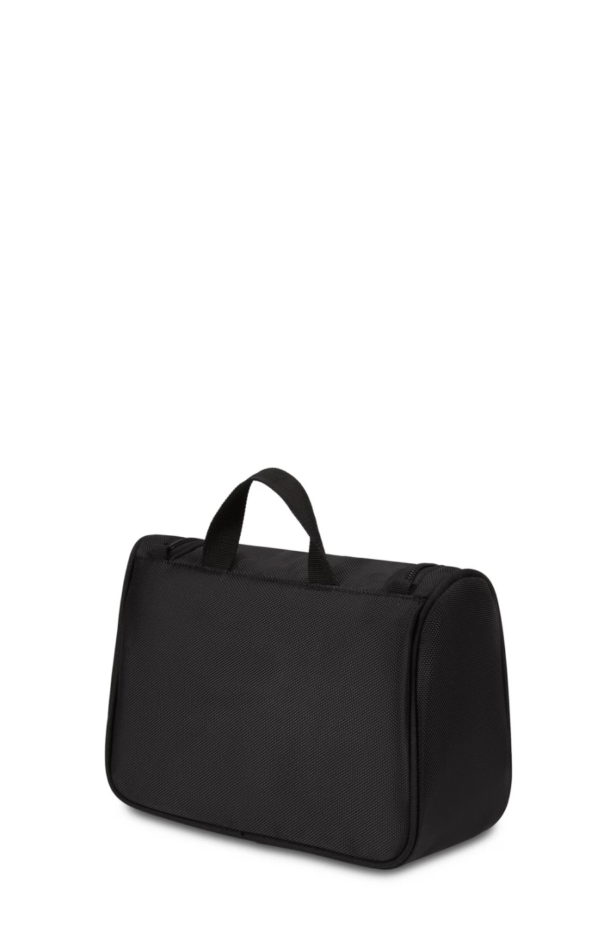 SWISSGEAR Hanging Toiletry Bag - Black Travel Organizer with Hook, Durable Water-Resistant Cosmetic Case for Toiletries