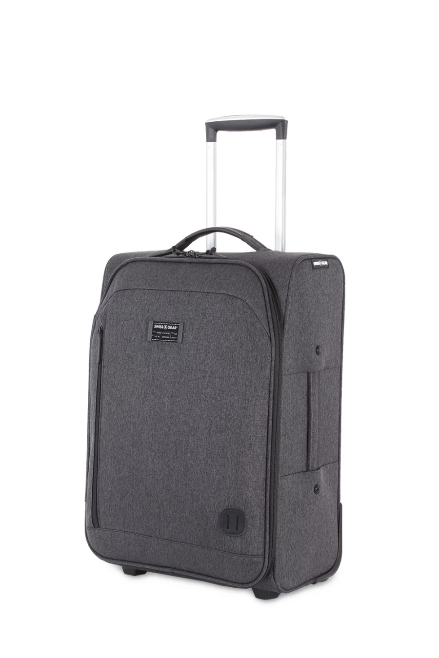 SWISSGEAR 20-Inch Carry On Luggage - Lightweight Durable Hardshell Suitcase with Spinner Wheels, Dark Gray Cabin Bag for Travel