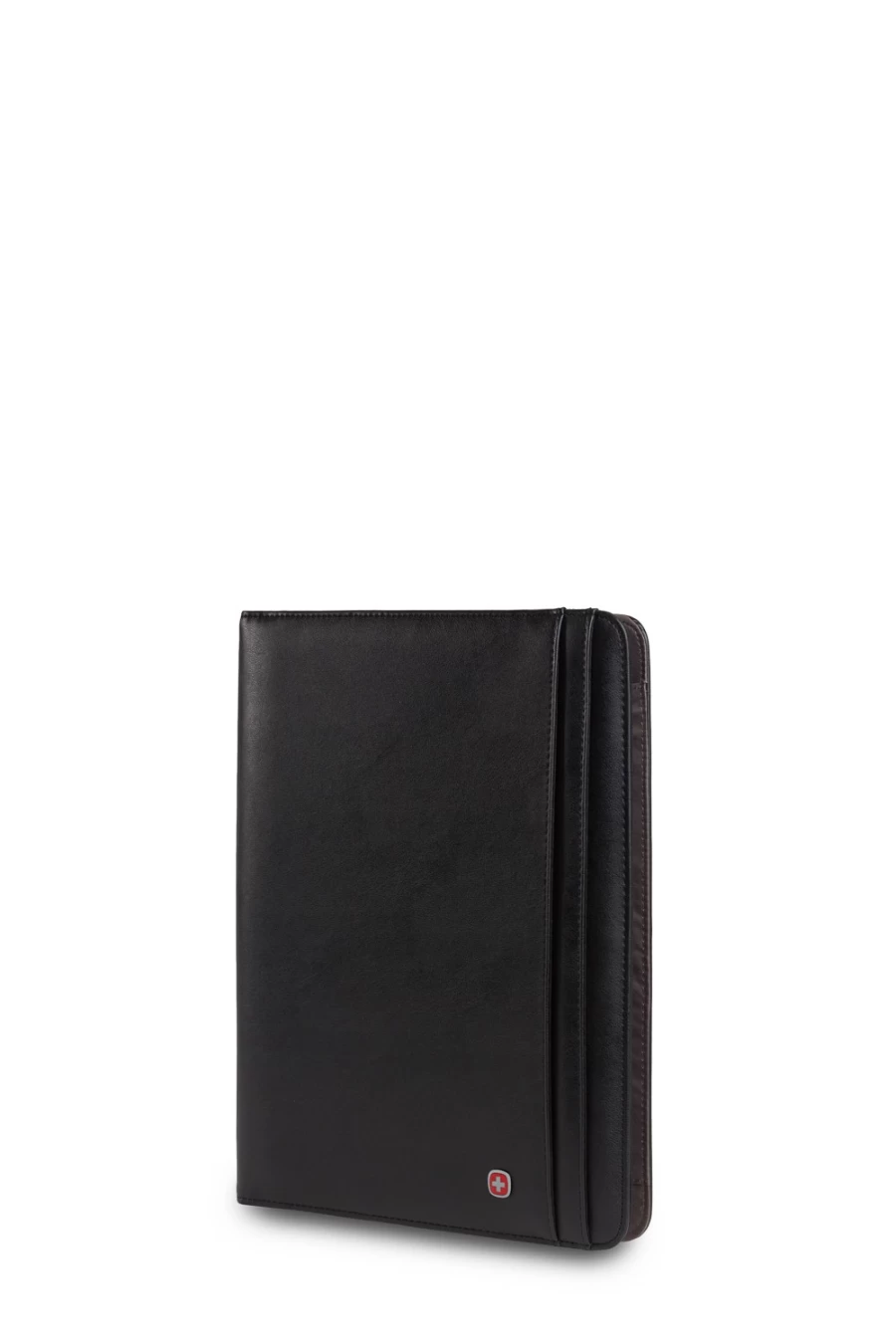 SWISSGEAR Professional Padfolio - Black Leather Portfolio with Notepad Holder for Business & Meetings