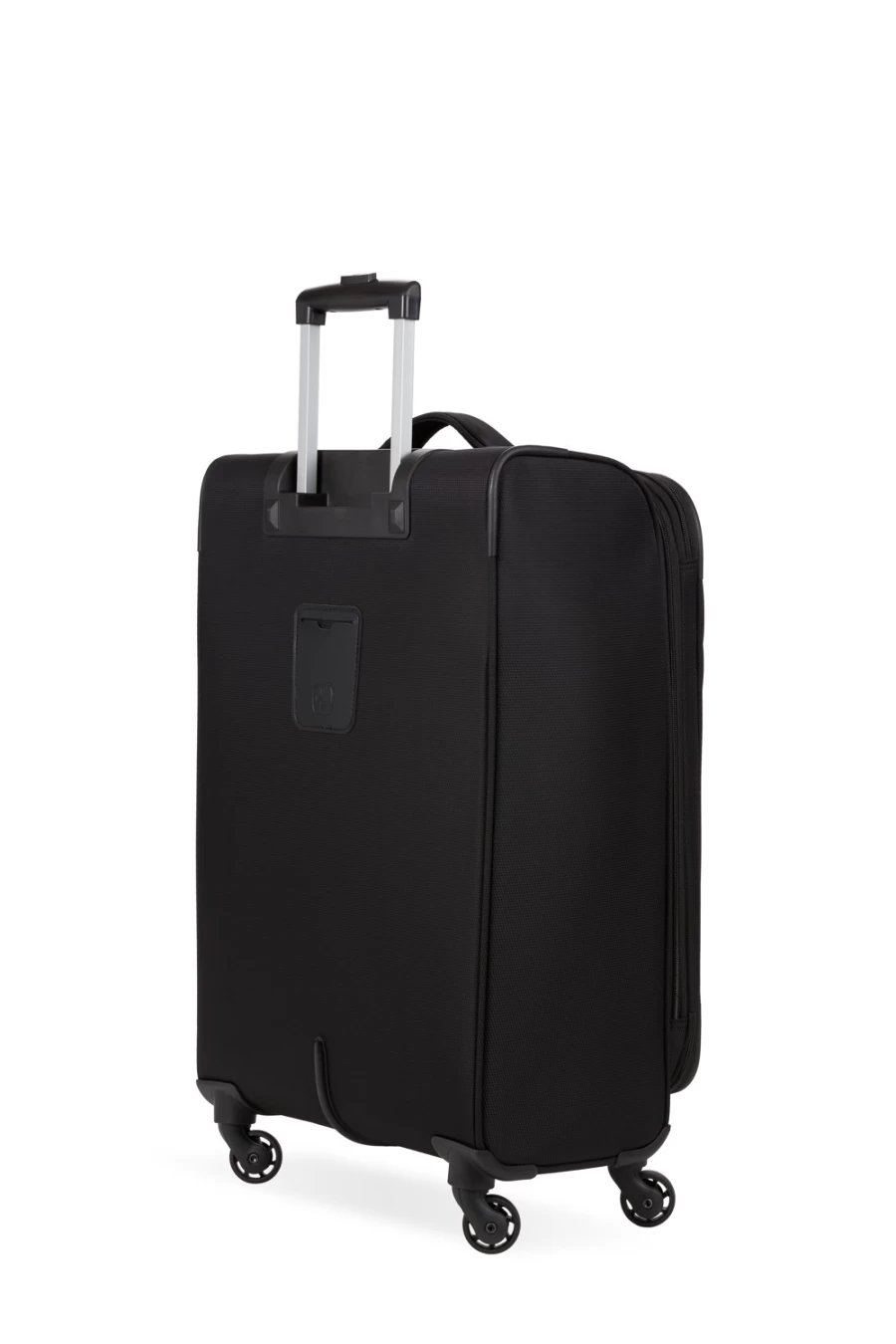 SWISSGEAR 4010 23" Expandable Spinner Luggage - Black Carry-On Suitcase with 360° Wheels, Durable Hardshell Travel Bag