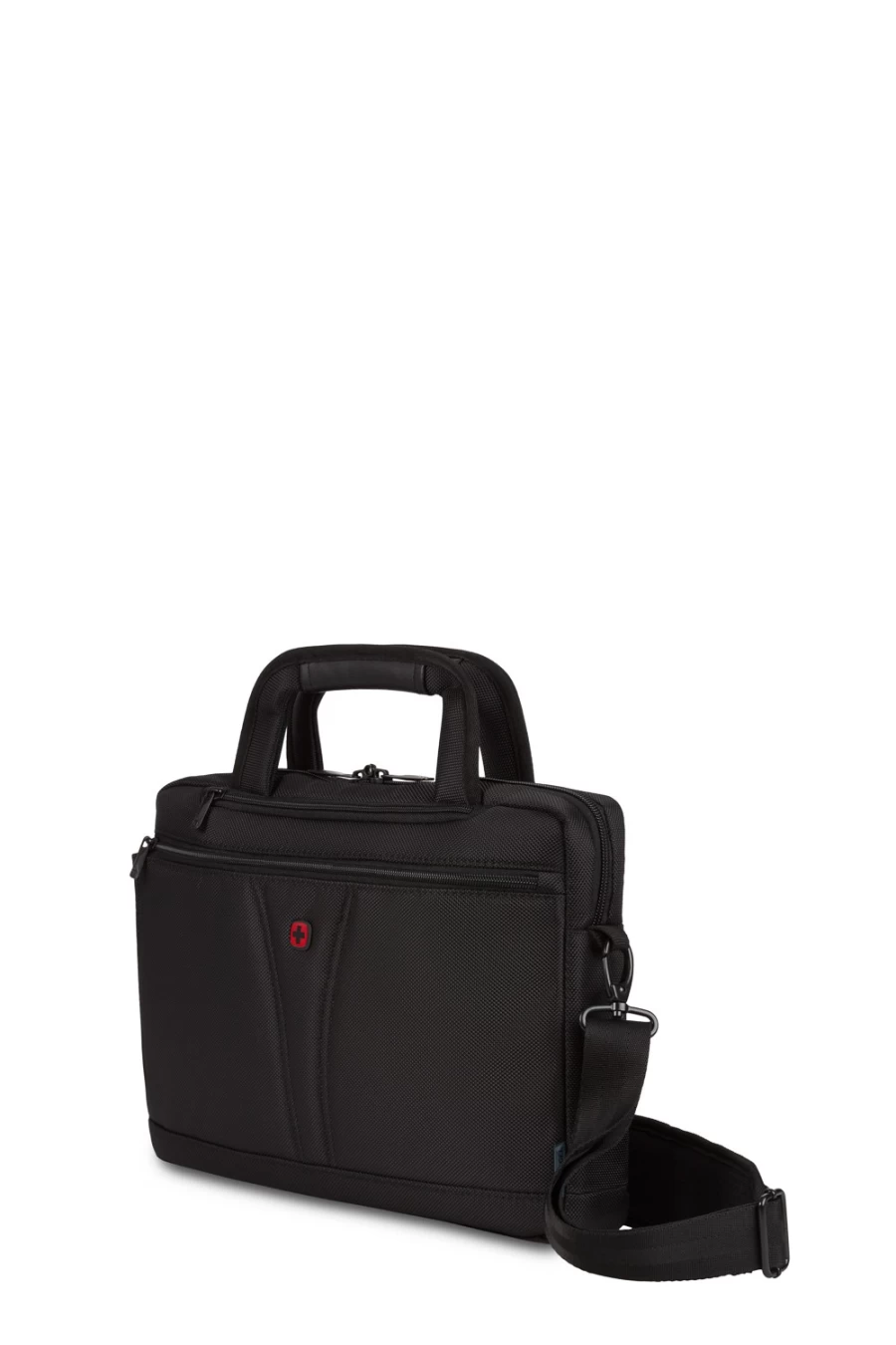 SWISSGEAR 14 Inch Laptop Briefcase for Business Travel - Black Wenger Style Durable Computer Bag