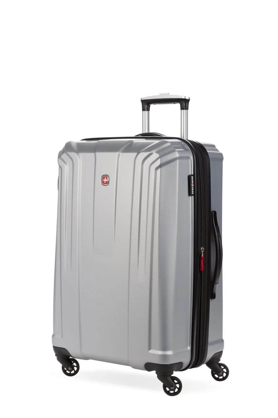 SWISSGEAR 3750 23-Inch Expandable Hardshell Spinner Suitcase - Lightweight Silver Luggage for Travel