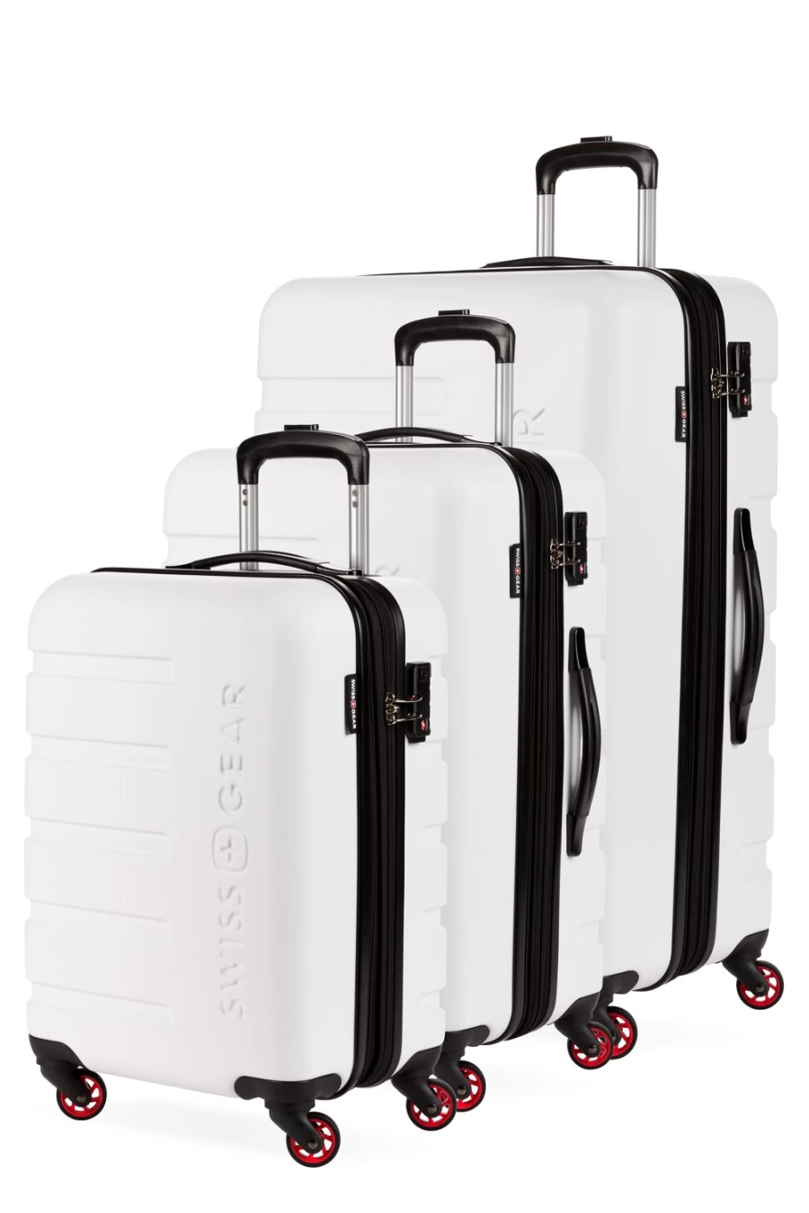 SWISSGEAR 7366 3-Piece Expandable Hardshell Luggage Set with Spinner Wheels, Lightweight Suitcase for Travel