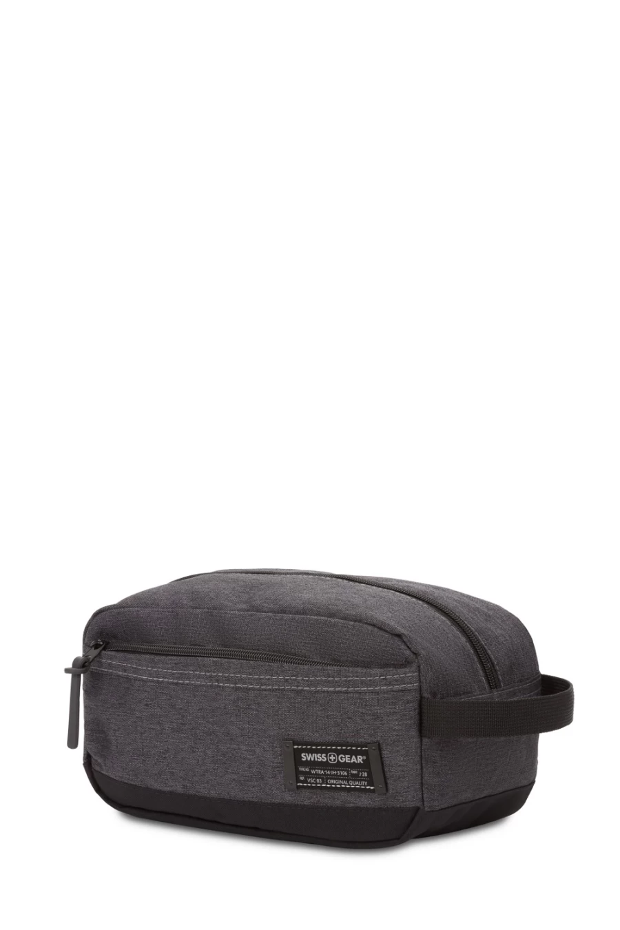SWISSGEAR Travel Dopp Kit Toiletry Bag - Durable Heather Gray Organizer for Men & Women