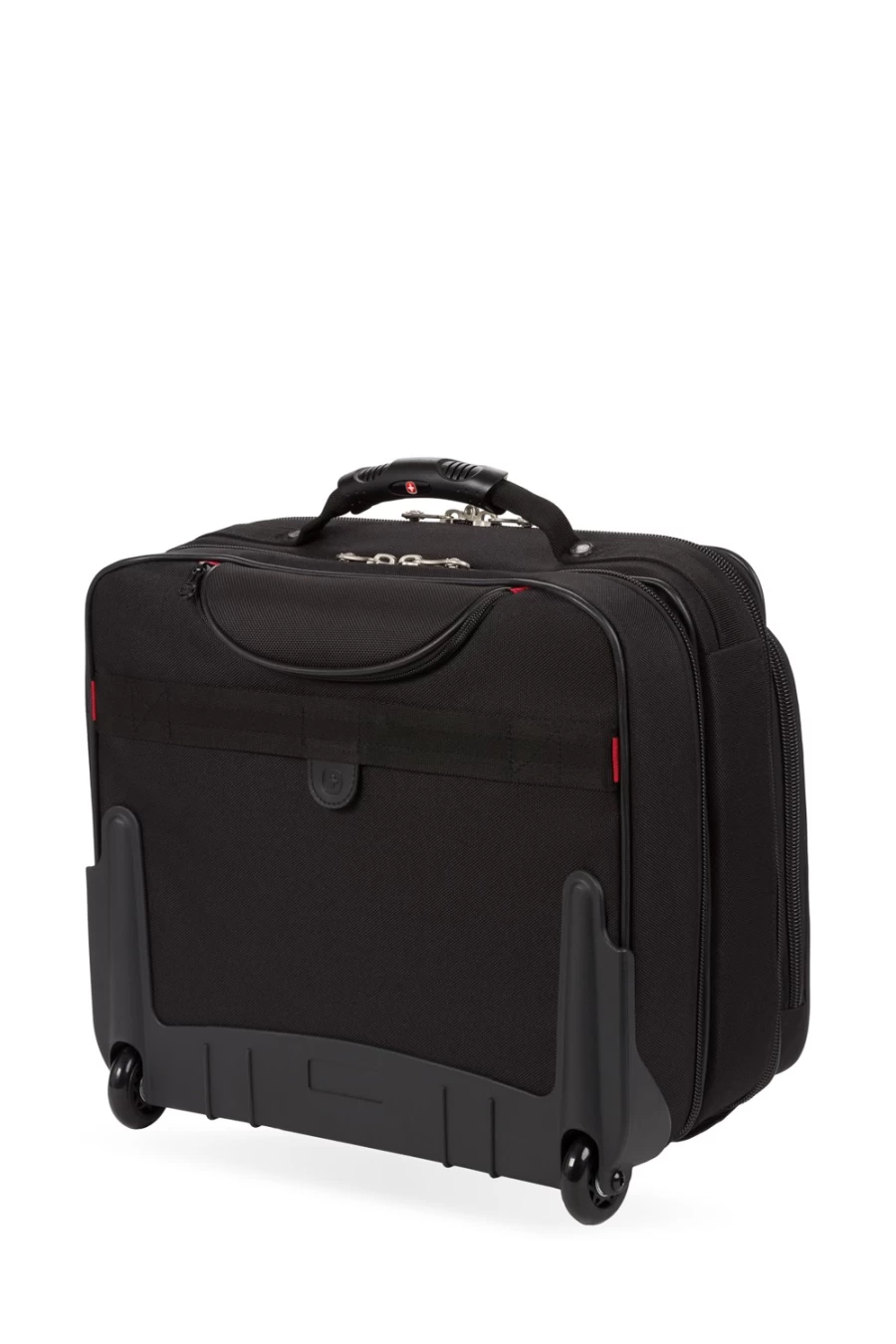 SWISSGEAR Black Wheeled Business Laptop Briefcase - Granada Series Travel Carry-On Case