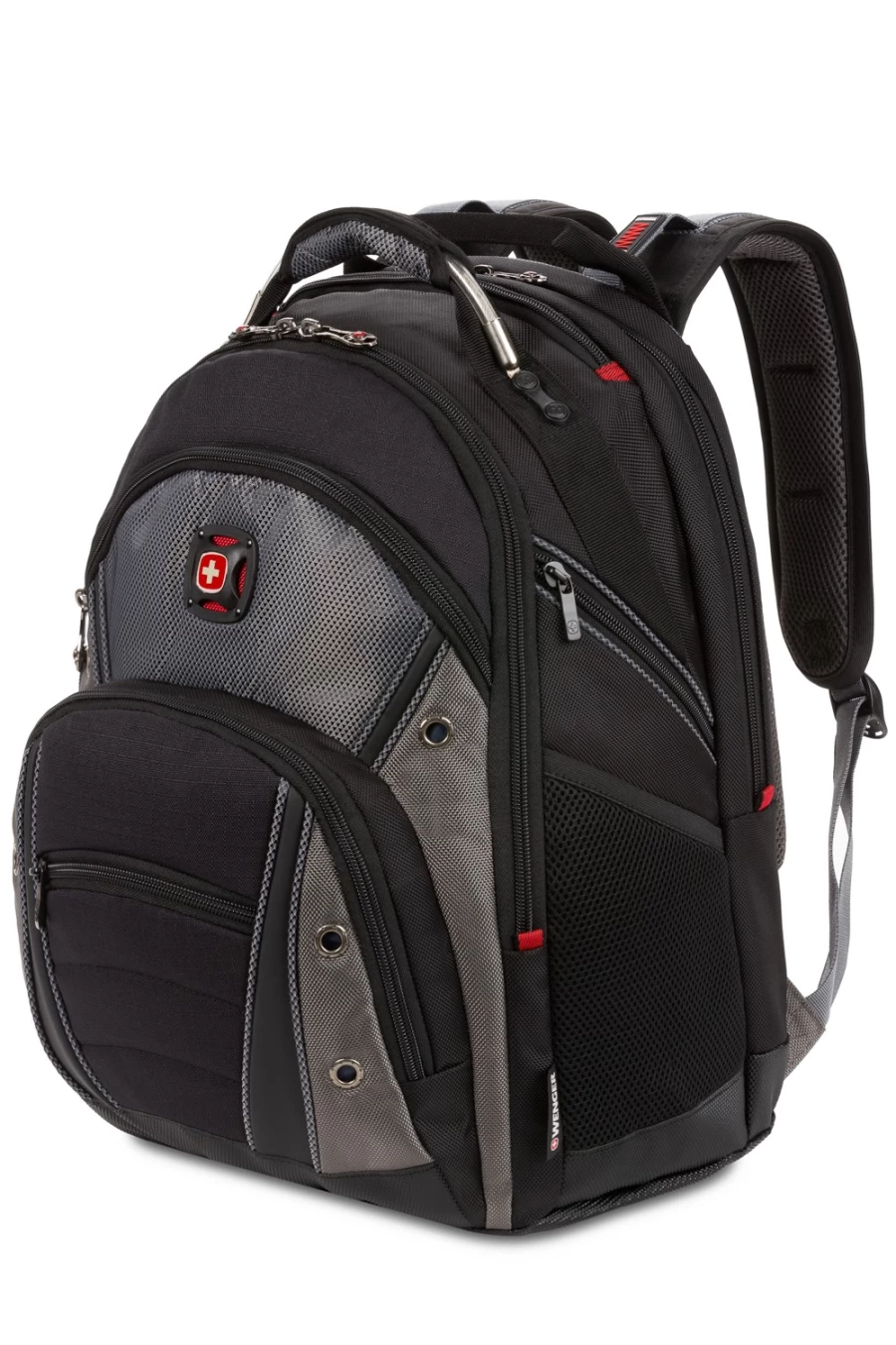 SWISSGEAR 16-Inch Laptop Backpack for Men & Women, Durable Travel Backpack with USB Charging Port, Spacious College School Computer Bag, Water Resistant Business Work Backpack