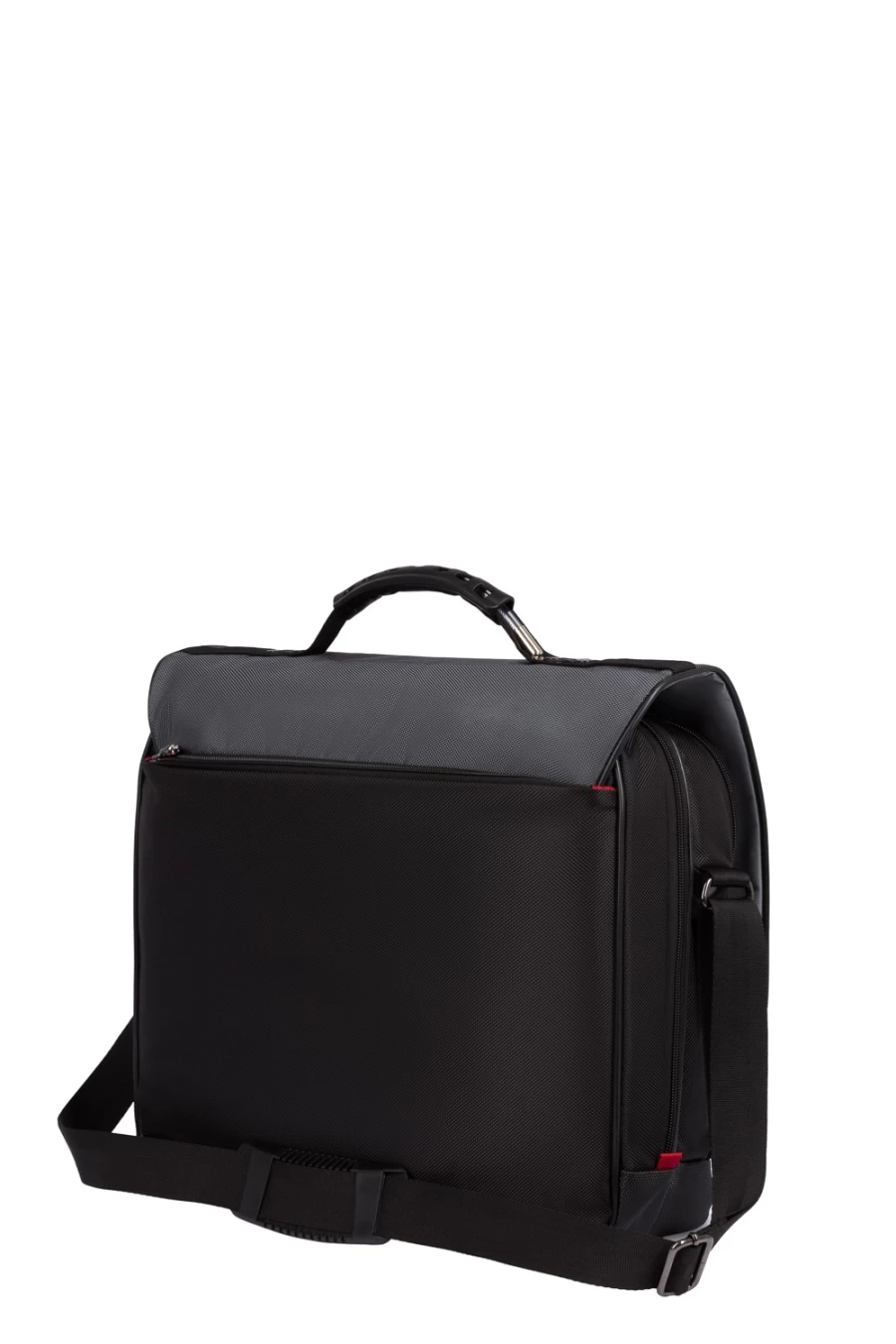 SWISSGEAR Saturn Laptop Messenger Bag for Business & Travel - Durable Black/Gray Computer Briefcase