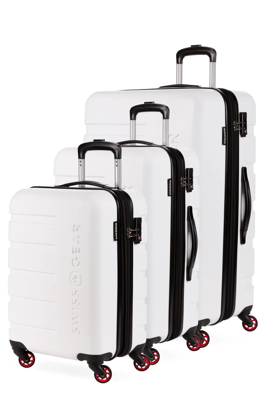 SWISSGEAR 7366 3-Piece Expandable Hardshell Luggage Set with Spinner Wheels, Lightweight Suitcase for Travel