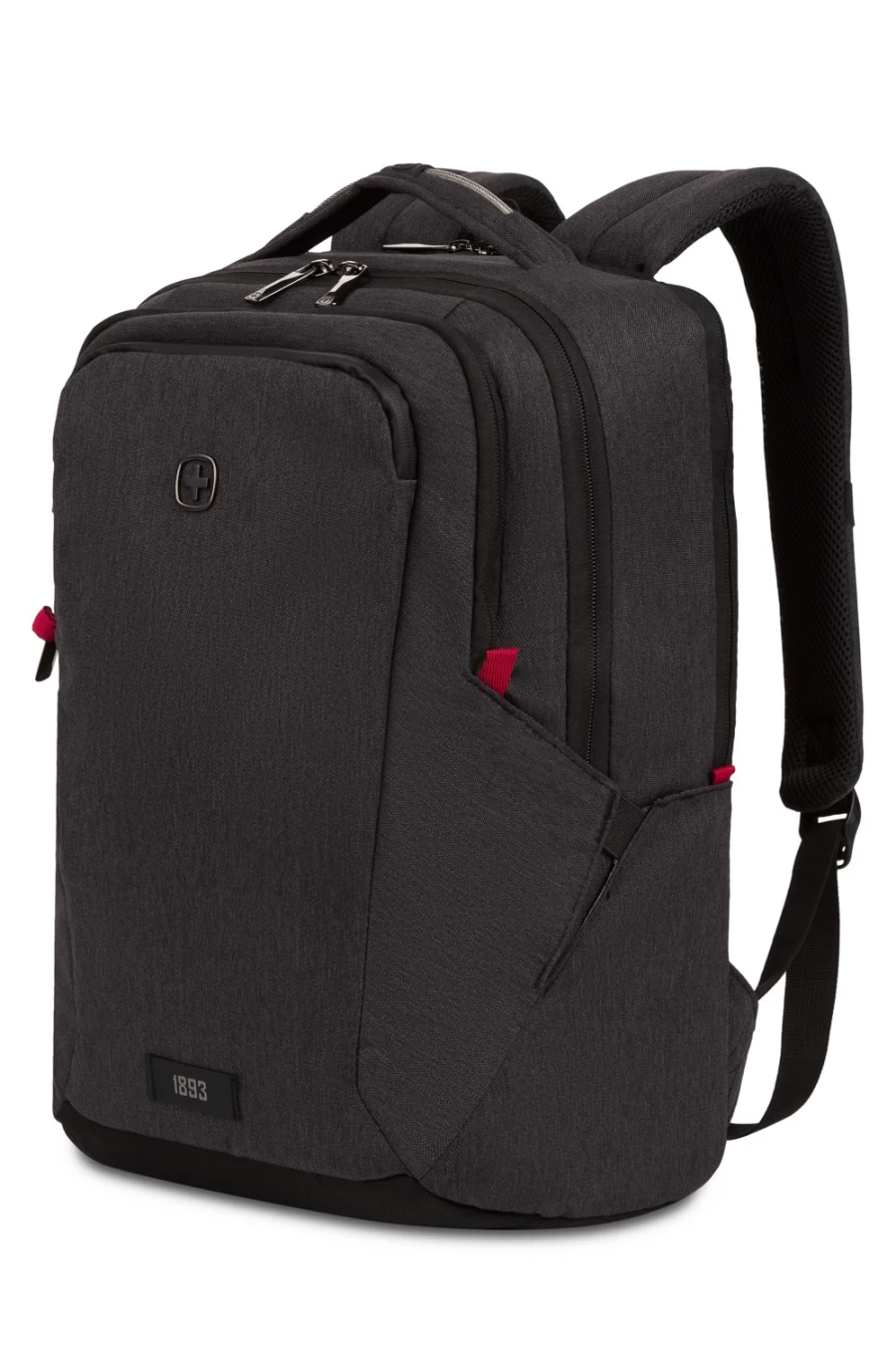 SWISSGEAR Professional 16 Inch Laptop Backpack - Durable Charcoal Heather Travel Backpack for Men & Women
