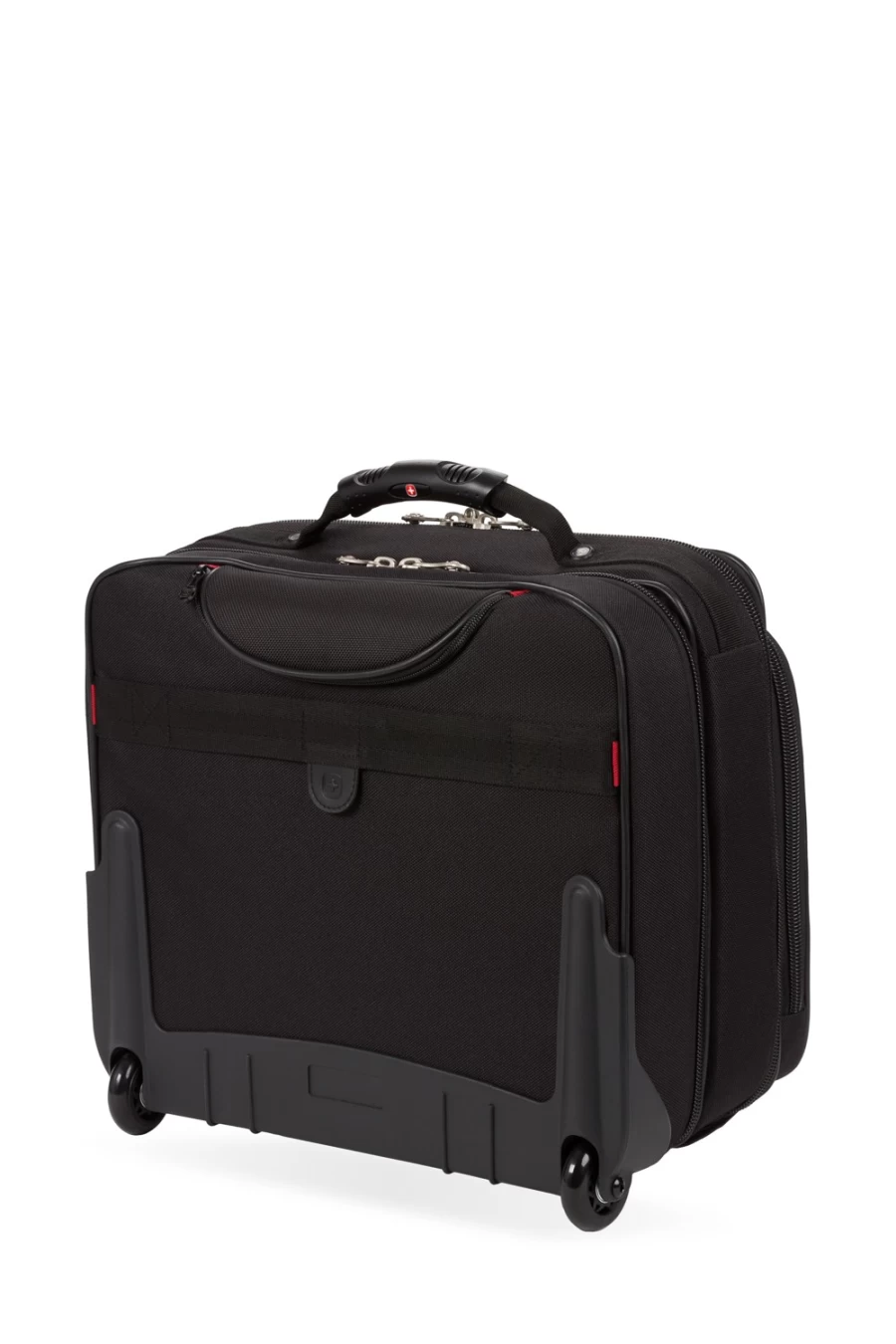 SWISSGEAR Black Wheeled Business Laptop Case - Granada Series Travel Carry-On Luggage