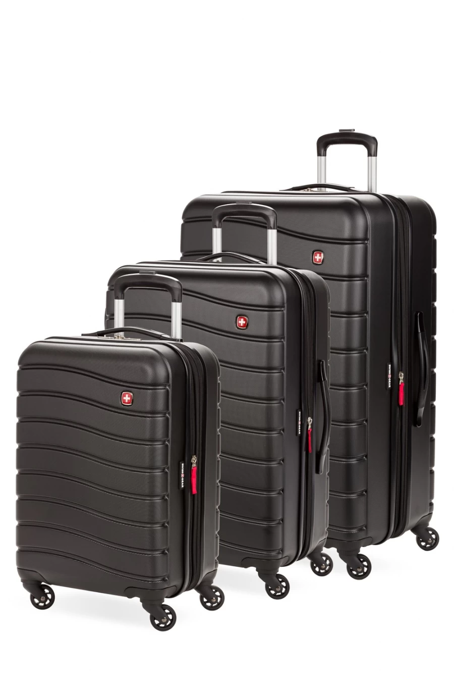 SWISSGEAR 7790 3-Piece Expandable Hardshell Spinner Luggage Set with TSA Lock, Durable Lightweight Suitcase for Travel