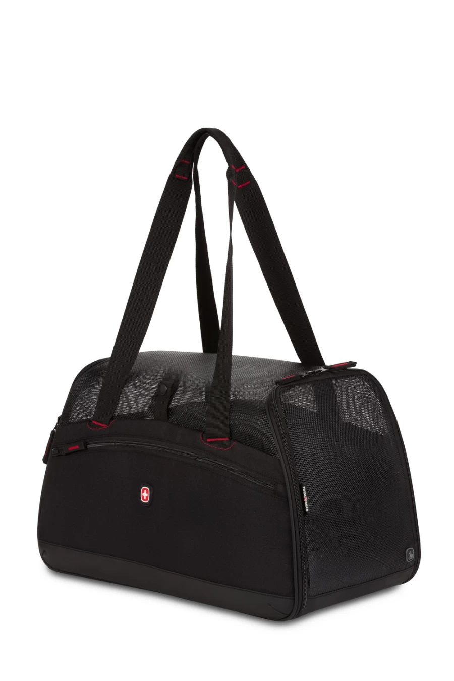 SWISSGEAR 3325 Airline Approved Underseat Pet Carrier for Small Dogs and Cats - Lightweight Travel Carrier with Ventilation and Storage Pockets