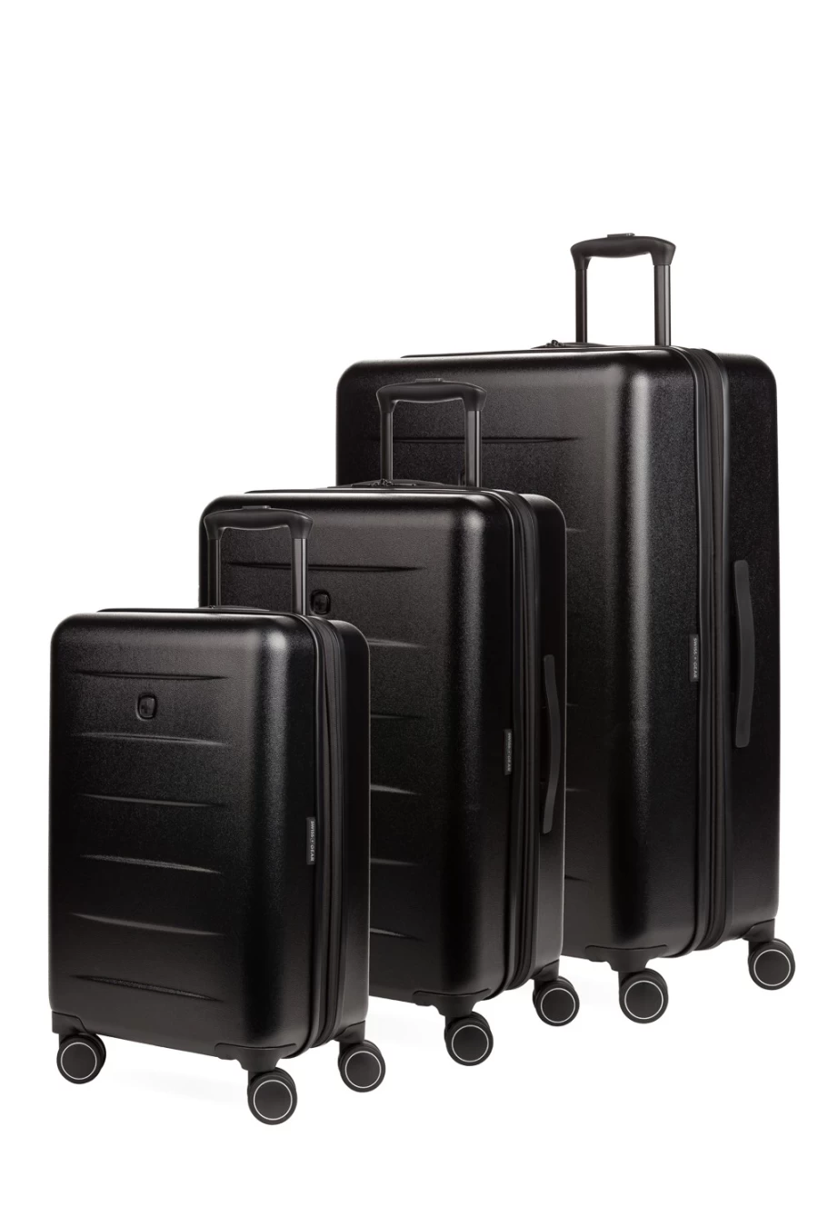 SWISSGEAR 8018 3-Piece Expandable Hardshell Spinner Luggage Set with TSA Lock, Lightweight Suitcase for Travel
