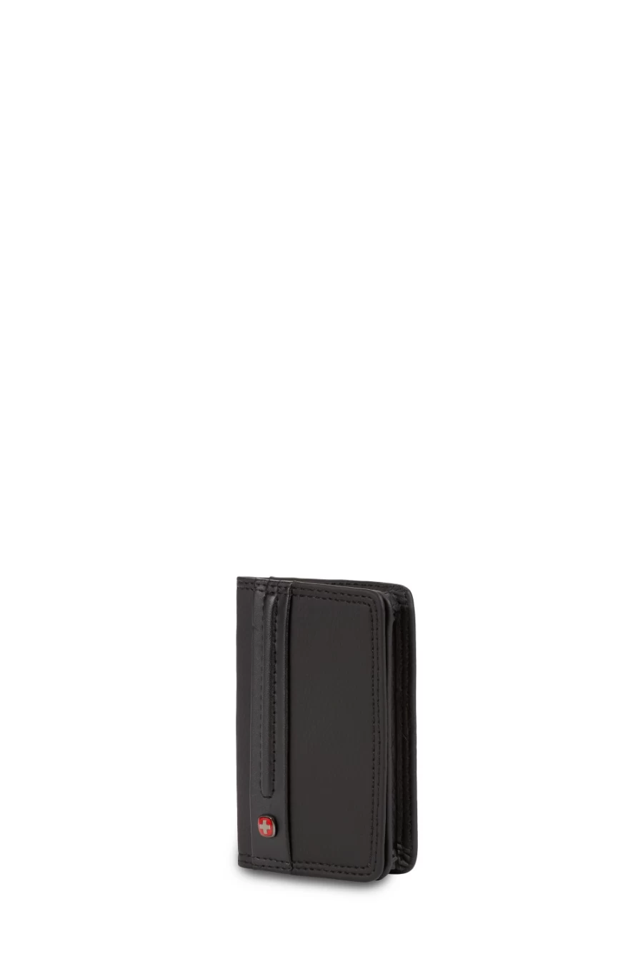 SWISSGEAR Diplomat RFID Blocking Leather Card Holder - Slim Pocket Wallet for Men & Women, Black