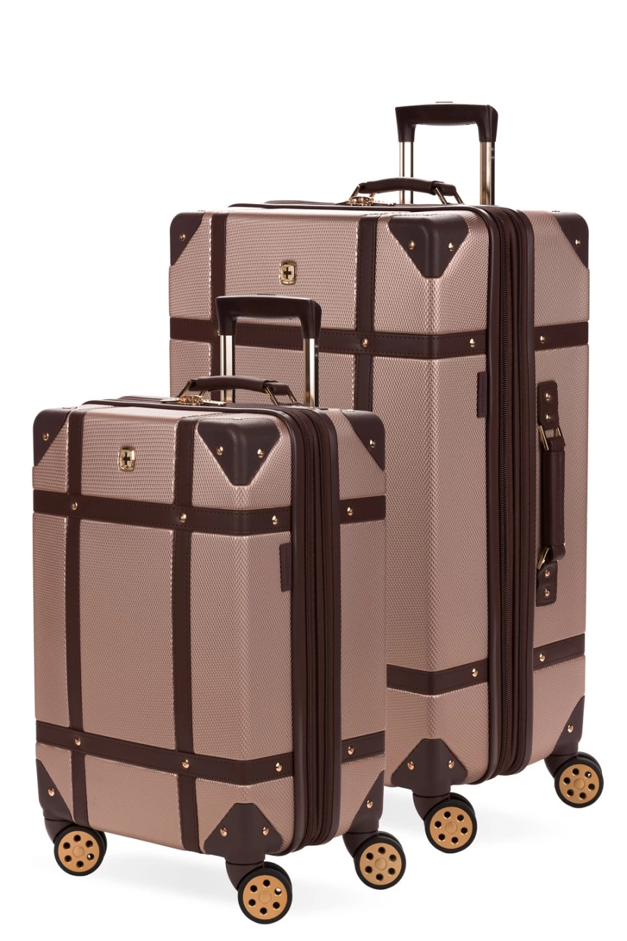 SWISSGEAR 7739 Expandable 2-Piece Spinner Luggage Set with Durable Trunk Design