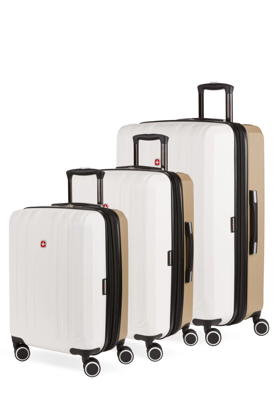 SWISSGEAR 8028 3-Piece Expandable Hardshell Spinner Luggage Set with TSA Lock, Lightweight Suitcase for Travel