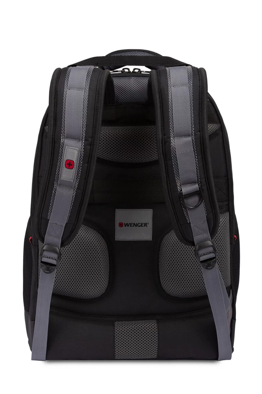 SWISSGEAR 16 Inch Laptop Backpack for Men & Women - Black/Gray Business Travel Backpack with USB Charging Port, Durable Water Resistant College School Bag, Spacious Work Backpack for Professionals